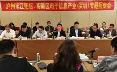 江陽區、瀘州國家高新區在深圳開展專題招商